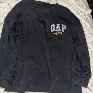 GAP Disney Mickey Mouse Long Sleeved Black Shirt Toddler Sz 18-24 Months